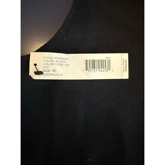 DKNY Wool Angora Sleeveless Turtleneck Vest Black Zip Back NWT Women’s 16 - Picture 4 of 8